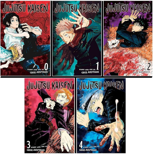 Jujutsu Kaisen Manga Box Set (Vol. 0-4) - 5 Books Collection Set (Jujutsu Kaisen books box set Vol 0-4) By Gege Akutami