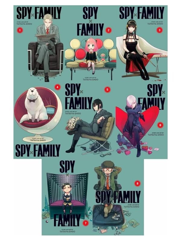 Spy X Family Manga Volumes 1 - 8 Collection Set By Tatsuya Endo