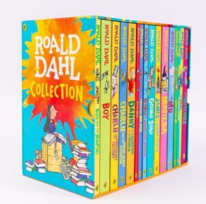 Roald Dahl Books Set of 16 Books (Roald Dahl Box Collection Complete and Original Books Combo) For Kids