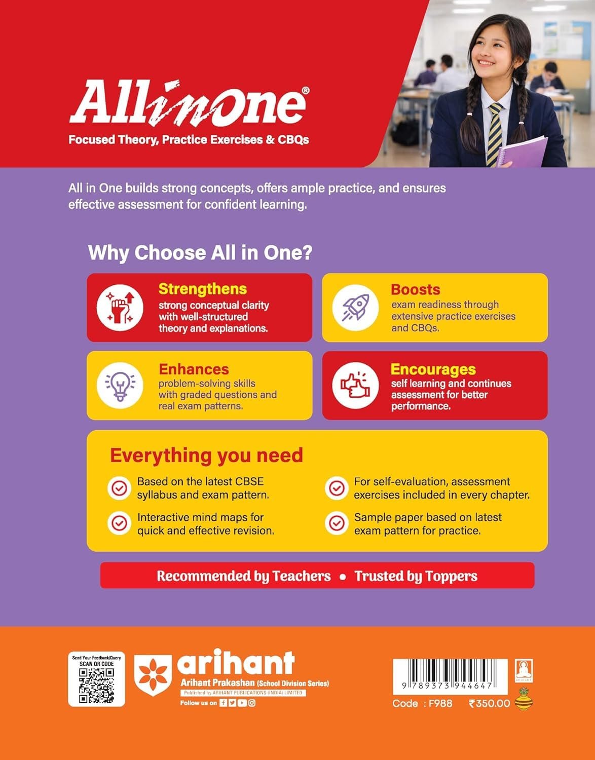 Arihant All in One Entrepreneurship Guide, Class 12 CBSE Exams 2027, with Theory, MCQs and Sample Papers New Edition 2027